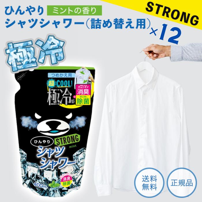 ひんやりシャツシャワー プロ用 本体 500ml 12本 ミントの香り 暑さ対策グッズ 最強 熱中症対策 グッズ 工事現場 ヘルメット 消臭 衣類 スプレー 洋服 ときわ商会 消臭スプレー デオドラントスプレー 汗臭 体臭 加齢臭 キャンプ 熱帯夜 対策グッズ 長時間 農作業 涼しい