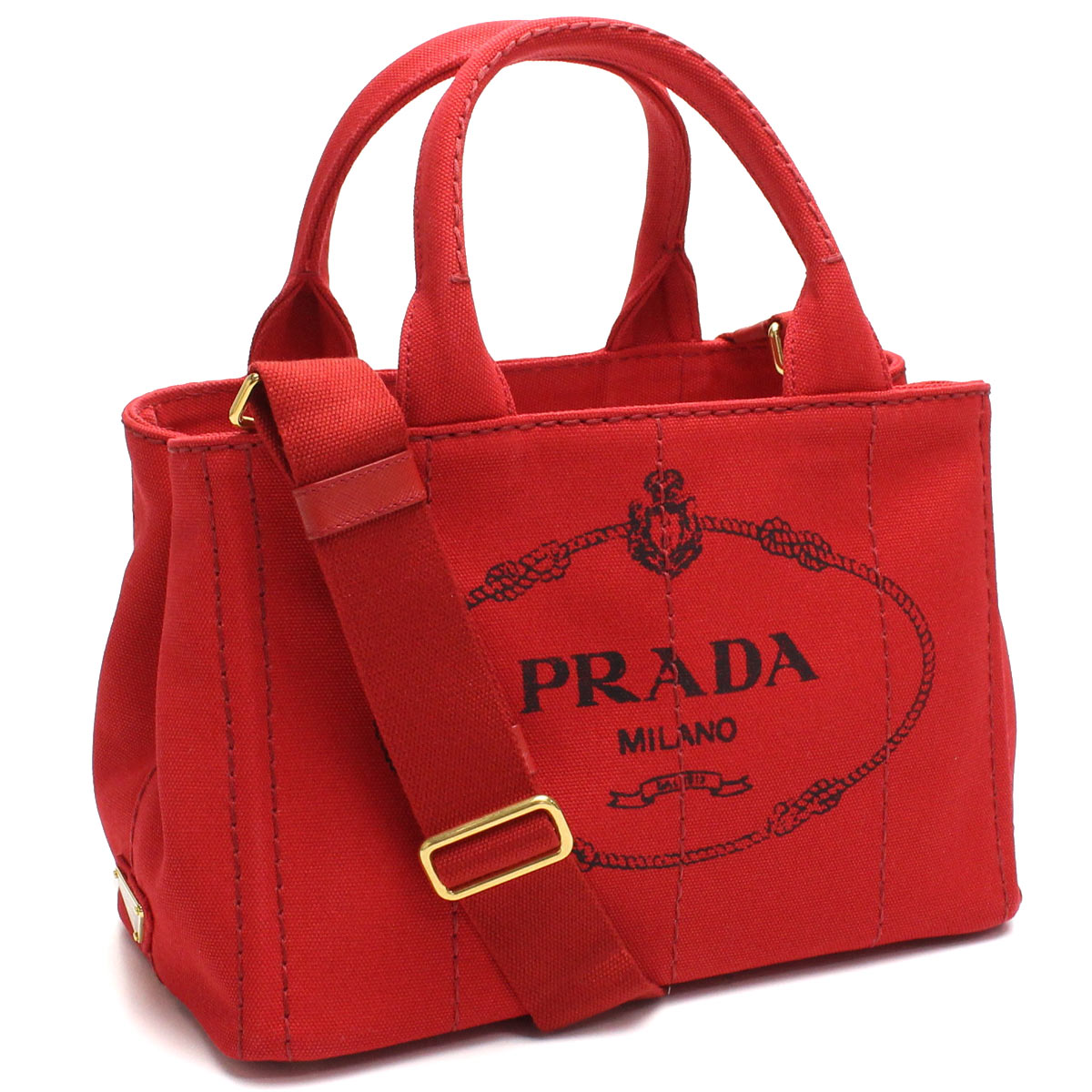 Красная сумка Прада Милано