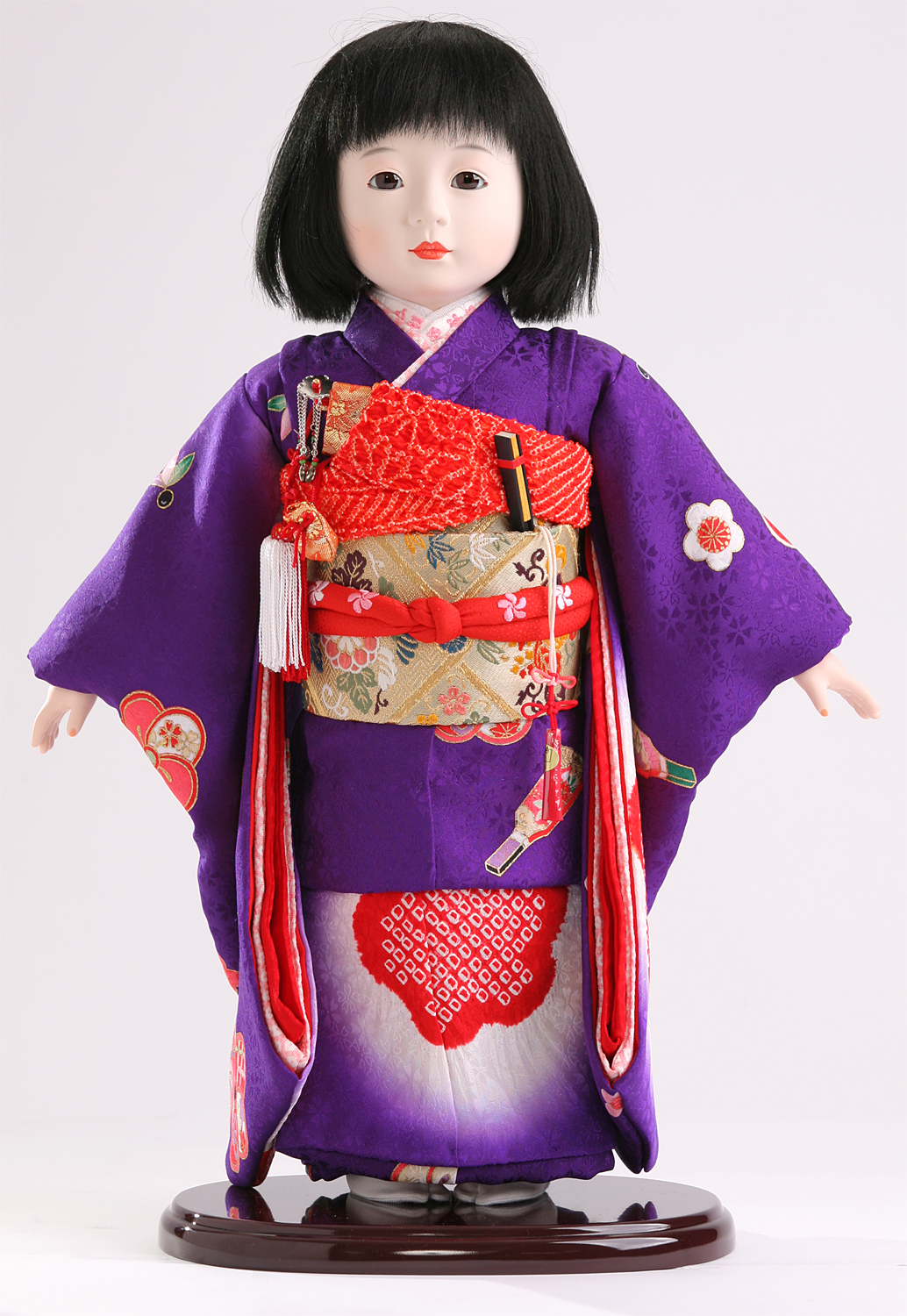 通販最新作手作り布人形　土田早苗風　市松人形　創作人形　４６ｃｍ位プレゼントにも 人形