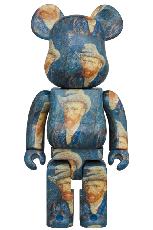 BE@RBRICK「Van Gogh Museum」Self-Portrait with Grey Felt Hat 1000%
